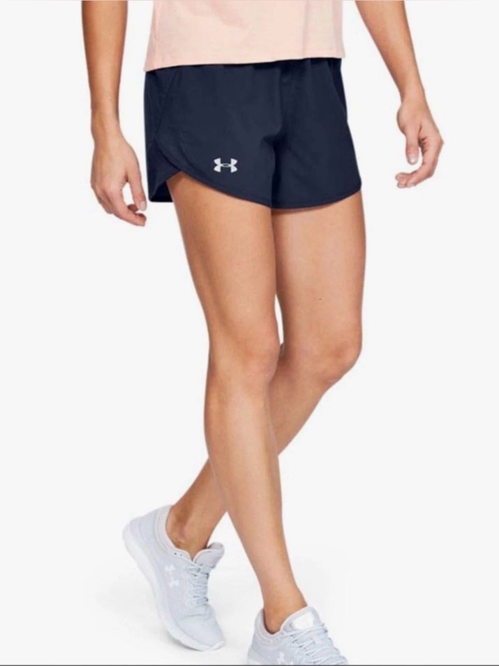 Under Armour Women's Fly by 2.0 Running Shorts Plus Size 3XL Navy New